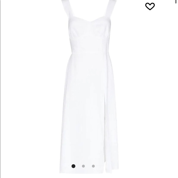 Reformation Seaside Linen Dress in White - Picture 3 of 6